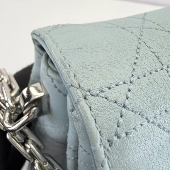 Dior Light Blue Cannage Leather Diorling Shoulder Bag - Picture 14 of 16